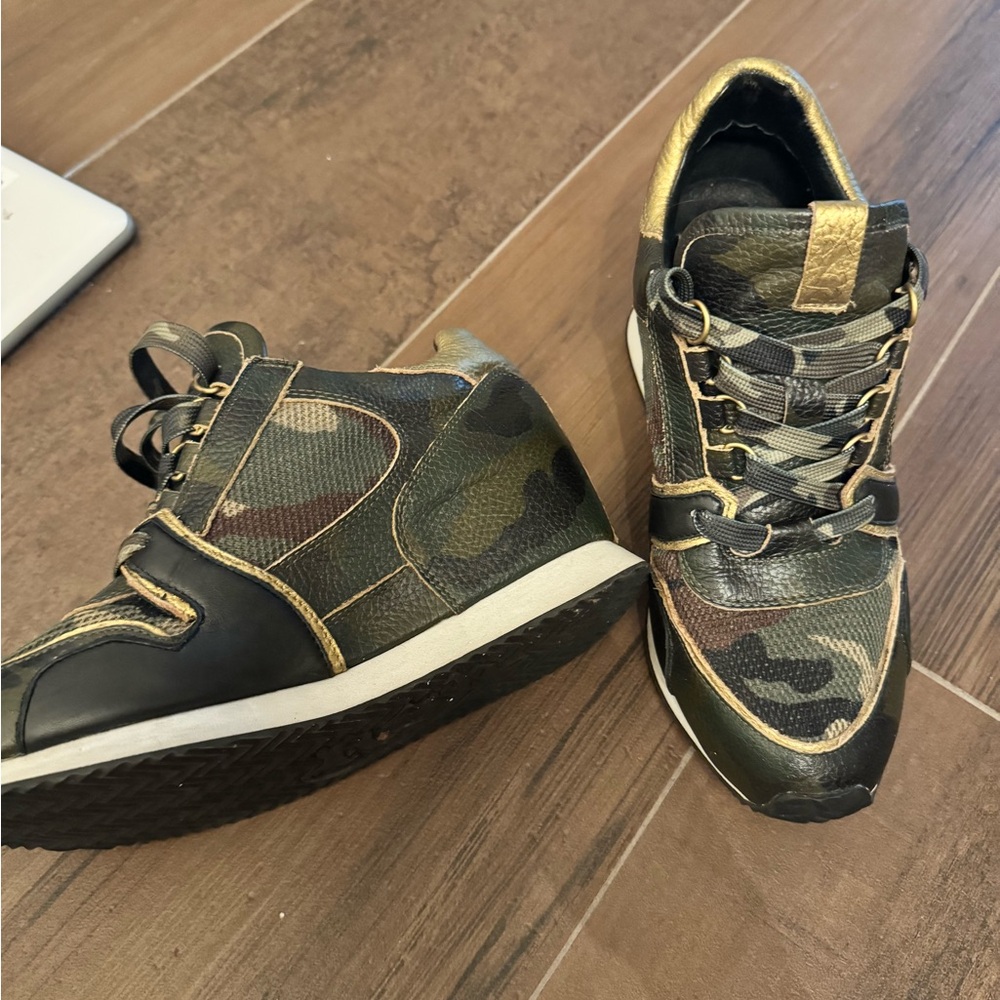 Ash Women's Dean Camo Wedge Sneakers - Picture 3 of 4
